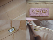 Load image into Gallery viewer, CHANEL シャネル PST チェーントートバッグ A50994 キャビアスキン ココマーク 7番台 ピンク ゴールド金具 美品 中古 4c075383