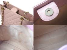 Load image into Gallery viewer, CHANEL シャネル PST チェーントートバッグ A50994 キャビアスキン ココマーク 7番台 ピンク ゴールド金具 美品 中古 4c075383