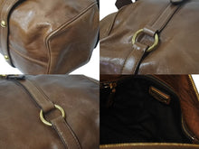 Load image into Gallery viewer, MIUMIU ミュウミュウ 2WAYS サイドリボンハンドバック ブラウン レザー RT0438 ゴールド金具 美品 中古 4c075387