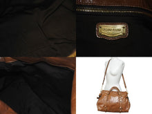 Load image into Gallery viewer, MIUMIU ミュウミュウ 2WAYS サイドリボンハンドバック ブラウン レザー RT0438 ゴールド金具 美品 中古 4c075387