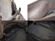 Load image into Gallery viewer, MIUMIU ミュウミュウ ハンドバッグ サイドリボンハンドバック ピンクベージュ レザー RT0438 ゴールド金具 美品 中古 4c075394