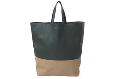 CELINE Celine Tote Bag Horizontal Cover Tote Bag Khaki Beige 165553 Good Condition Used 4c075397