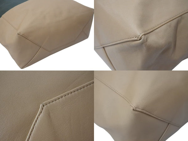 CELINE Celine Tote Bag Horizontal Cover Tote Bag Khaki Beige 165553 Good Condition Used 4c075397