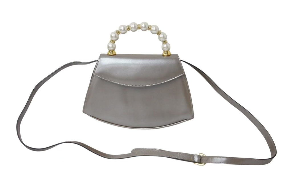Salvatore Ferragamo サルヴァトーレフェラガモ パールハンドル 2WAY ハンドバッグ A212060 レザー 美品 中古 4c075398