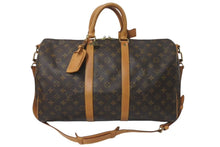 画像をギャラリービューアに読み込む, LOUIS VUITTON ルイヴィトン モノグラム キーポル バンドリエール45 ボストンバッグ M41418 ブラウン ロゴ 旅行バッグ 良品 中古 4c075400