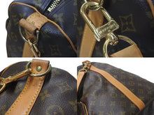 画像をギャラリービューアに読み込む, LOUIS VUITTON ルイヴィトン キーポル バンドリエール60 ボストンバッグ M41412 モノグラム PVC レザー ブラウン 良品 中古 4c075403