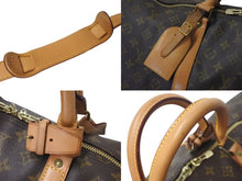 画像をギャラリービューアに読み込む, LOUIS VUITTON ルイヴィトン キーポル バンドリエール60 ボストンバッグ M41412 モノグラム PVC レザー ブラウン 良品 中古 4c075403