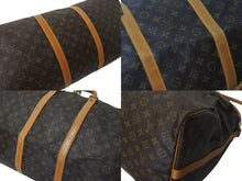 画像をギャラリービューアに読み込む, LOUIS VUITTON ルイヴィトン キーポル バンドリエール60 ボストンバッグ M41412 モノグラム PVC レザー ブラウン 良品 中古 4c075403