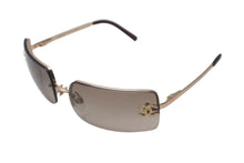 Load image into Gallery viewer, 極美品 CHANEL シャネル リムレス サングラス 4104-B c.125/13 サイズ62□15 120 ココマーク ラインストーン 中古 4c075406