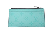 画像をギャラリービューアに読み込む, LOUIS VUITTON ルイヴィトン カードケース タイガラマ コインカードホルダー ターコイズブルー レザー M30901 美品 中古 4c075409