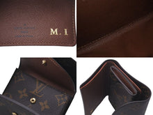 画像をギャラリービューアに読み込む, 極美品 LOUIS VUITTON ルイヴィトン 三つ折り財布 イニシャル入り ポルトフォイユエレーヌ モノグラムキャンバス M60253 中古 4c075411
