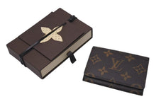 画像をギャラリービューアに読み込む, LOUIS VUITTON ルイヴィトン カードケース アンヴェロップ カルト ドゥ ヴィジット ブラウン レザー M63801 美品 中古 4c075414