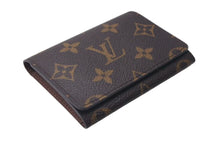 画像をギャラリービューアに読み込む, LOUIS VUITTON ルイヴィトン カードケース アンヴェロップ カルト ドゥ ヴィジット ブラウン レザー M63801 美品 中古 4c075414