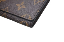 画像をギャラリービューアに読み込む, LOUIS VUITTON ルイヴィトン カードケース アンヴェロップ カルト ドゥ ヴィジット ブラウン レザー M63801 美品 中古 4c075414