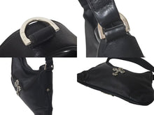 画像をギャラリービューアに読み込む, CHROME HEARTS クロムハーツ グーチバッグ フィリグリークロス スモール ワンショルダーバッグ シルバー 925 レザー 美品 中古 4c075418