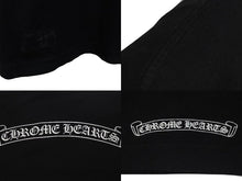 画像をギャラリービューアに読み込む, CHROME HEARTS クロムハーツ 半袖Ｔシャツ スクロールラベル ロゴプリント サイズ S ブラック コットン 美品 中古 4c075421