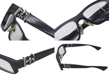 画像をギャラリービューアに読み込む, CHROME HEARTS クロムハーツ DSL 度入りメガネ 眼鏡 サイズ55□16-131 BSフレア マグネシウム シルバー925 美品 中古 4c075423