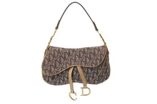 Load image into Gallery viewer, Christian Dior クリスチャンディオール ワンショルダーバッグ トロッター ダブルサドル ブラウン RU1011 美品 中古 4c075426