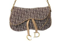 Load image into Gallery viewer, Christian Dior クリスチャンディオール ワンショルダーバッグ トロッター ダブルサドル ブラウン RU1011 美品 中古 4c075426
