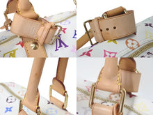 画像をギャラリービューアに読み込む, 極美品 LOUIS VUITTON ルイヴィトン 村上隆 ボストンバッグ キーポル45 M92641 モノグラムマルチ ホワイト ゴールド金具 中古 4c075438