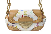 Load image into Gallery viewer, LOUIS VUITTON ルイヴィトン マリリンPM ハンドバッグ M40127 モノグラム マルチカラー ホワイト ゴールド金具 村上隆 美品 中古 4c075441