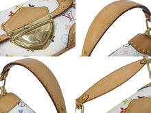 Load image into Gallery viewer, LOUIS VUITTON ルイヴィトン マリリンPM ハンドバッグ M40127 モノグラム マルチカラー ホワイト ゴールド金具 村上隆 美品 中古 4c075441