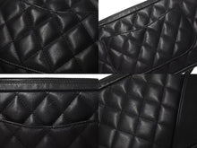 Load image into Gallery viewer, CHANEL シャネル カンボンライン ワンショルダーバッグ ココマーク 8番台 カーフスキン ブラック シルバー 金具 美品 中古 4c075443