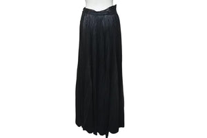 極美品ISSEY MIYAKE ブラックの花柄プリーツスカート　サイズ2 極美品 ISSEY MIYAKE イッセイミヤケ プリーツロングスカート サイズ 3