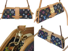 Load image into Gallery viewer, 極美品 LOUIS VUITTON ルイヴィトン 村上隆 シャーリー M40050 モノグラムマルチ ブラック ゴールド金具 中古 4c075454