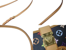 Load image into Gallery viewer, 極美品 LOUIS VUITTON ルイヴィトン 村上隆 シャーリー M40050 モノグラムマルチ ブラック ゴールド金具 中古 4c075454