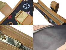 Load image into Gallery viewer, 極美品 LOUIS VUITTON ルイヴィトン 村上隆 シャーリー M40050 モノグラムマルチ ブラック ゴールド金具 中古 4c075454