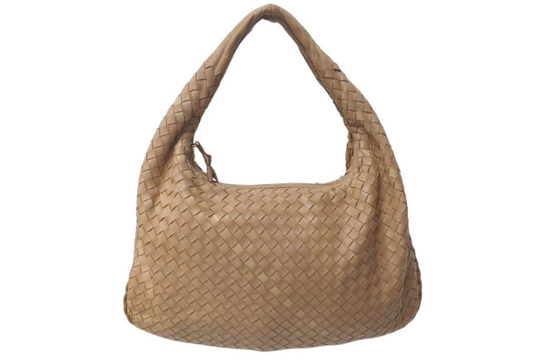 BOTTEGA VENETA Intrecciato Hobo Bag One Shoulder Bag Leather Beige 115653 Good Condition Used 4c075457