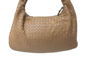 BOTTEGA VENETA Intrecciato Hobo Bag One Shoulder Bag Leather Beige 115653 Good Condition Used 4c075457