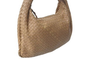 BOTTEGA VENETA Intrecciato Hobo Bag One Shoulder Bag Leather Beige 115653 Good Condition Used 4c075457