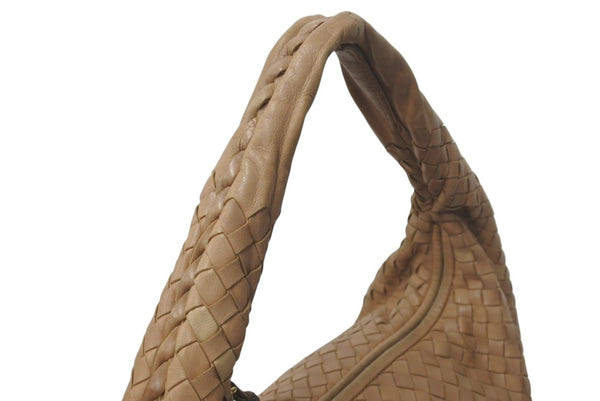 BOTTEGA VENETA Intrecciato Hobo Bag One Shoulder Bag Leather Beige 115653 Good Condition Used 4c075457
