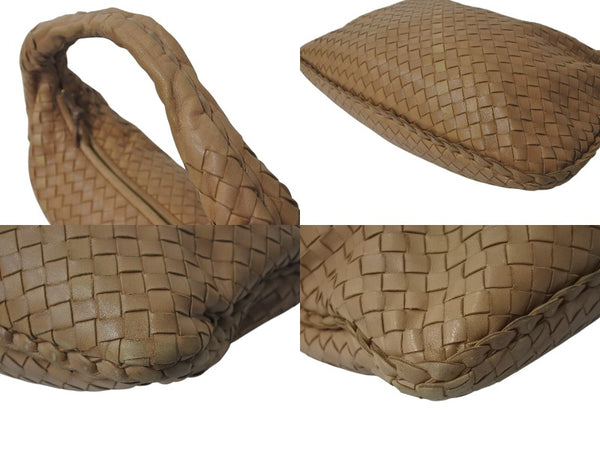 BOTTEGA VENETA Intrecciato Hobo Bag One Shoulder Bag Leather Beige 115653 Good Condition Used 4c075457