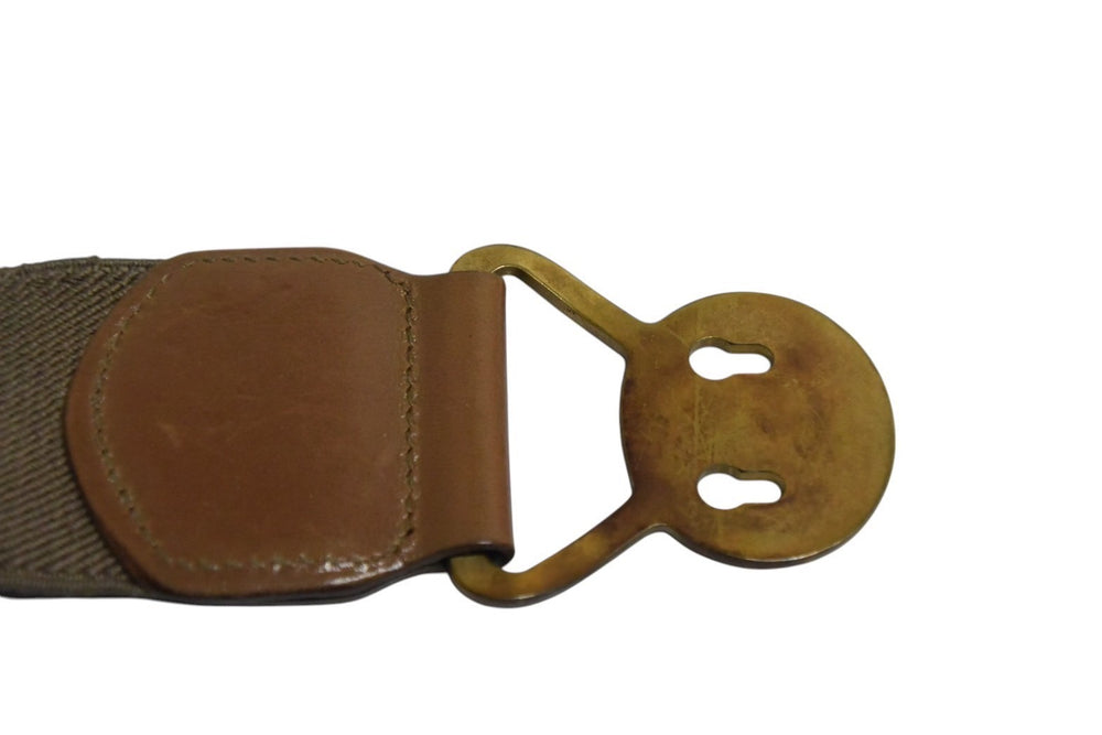 DOLCE&GABBANA Dolce &amp; Gabbana Heritage Belt, Brown Rubber Leather, Women's Collection, Excellent Condition, Used, 4c075464