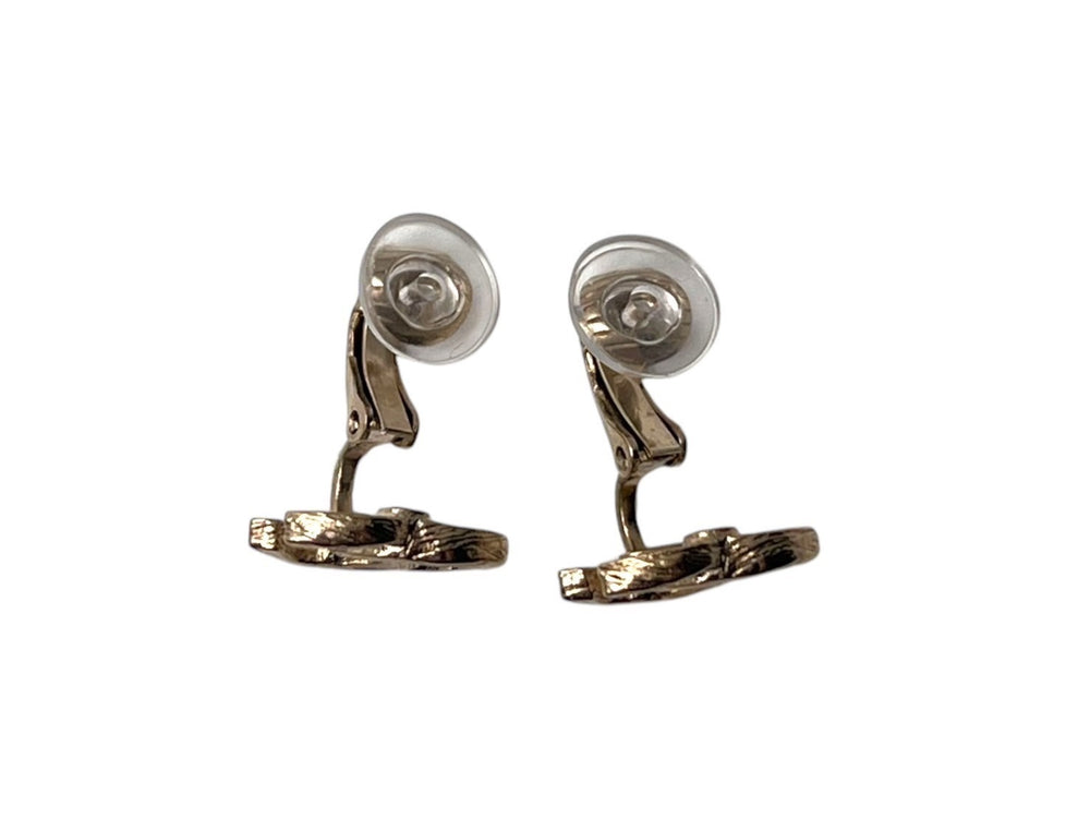 Very good condition CHANEL Chanel earrings here mark accessories A12P stamp GP 1.5g gold hardware used 4c075482
