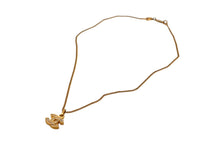Load image into Gallery viewer, 極美品 CHANEL シャネル ココマーク ネックレス アクセサリー 1982刻印 フランス製 GP ラインストーン ゴールド金具 中古 4c075488