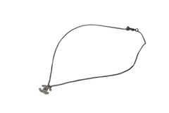 Very Good Condition CHANEL Necklace Choker Here Mark Rhinestone 08V Metal Rhinestone Silver Good Condition Used 4c075492