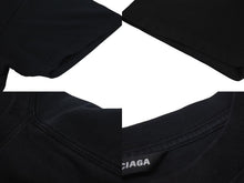 Load image into Gallery viewer, BALENCIAGA バレンシアガ 半袖Ｔシャツ DEFILE ロゴ 2020年 ブラック コットン サイズS 641614 美品 中古 4c075499
