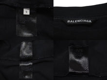 Load image into Gallery viewer, BALENCIAGA バレンシアガ 半袖Ｔシャツ DEFILE ロゴ 2020年 ブラック コットン サイズS 641614 美品 中古 4c075499