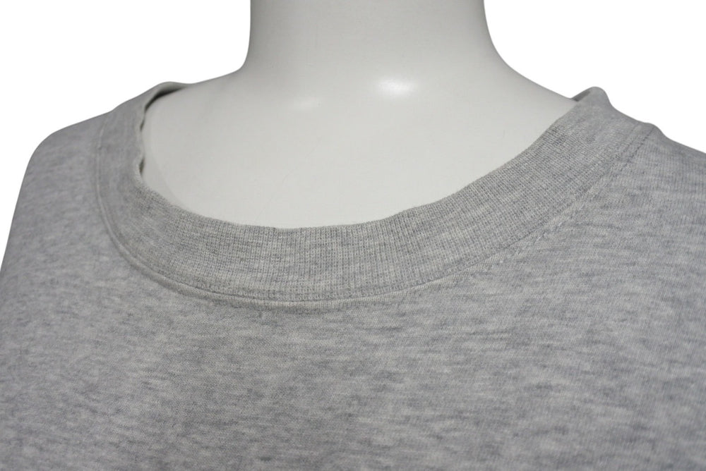 BALENCIAGA バレンシアガ 21AW ターニングロゴプリント 半袖Ｔシャツ グレー コットン サイズ4 675016 中古 4c075501