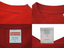 Load image into Gallery viewer, 極美品 SUPREME シュプリーム 19SS 25周年 SWAROVSKI BOXLOGOTEE 半袖Tシャツ レッド シルバー スワロフスキー サイズL 中古 4c075509