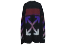 画像をギャラリービューアに読み込む, 極美品 OFF WHITE オフホワイト バックアロー モヘアウールニット セーター ブラック サイズS 中古 OMHA036F17650004 4c075511