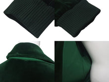 画像をギャラリービューアに読み込む, 極美品 GUCCI × adidas グッチ アディダス シェリーライン ベロア トラックジャケット グリーン 691782 XJEKT パッチ ロゴ ゴールド金具 サイズS 中古 4c075514