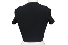 画像をギャラリービューアに読み込む, Alexander Wang アレキサンダーワン ロゴ メッシュ クロップド 半袖Ｔシャツ ブラック ポリエステル トップス 4KC2231024 美品 中古 4c075518