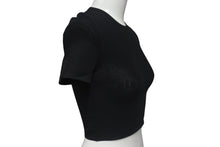 画像をギャラリービューアに読み込む, Alexander Wang アレキサンダーワン ロゴ メッシュ クロップド 半袖Ｔシャツ ブラック ポリエステル トップス 4KC2231024 美品 中古 4c075518