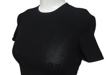 画像をギャラリービューアに読み込む, Alexander Wang アレキサンダーワン ロゴ メッシュ クロップド 半袖Ｔシャツ ブラック ポリエステル トップス 4KC2231024 美品 中古 4c075518