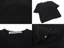 画像をギャラリービューアに読み込む, Alexander Wang アレキサンダーワン ロゴ メッシュ クロップド 半袖Ｔシャツ ブラック ポリエステル トップス 4KC2231024 美品 中古 4c075518